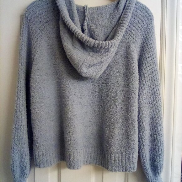 Fuzzy Light Blue Sweater - Picture 2 of 8